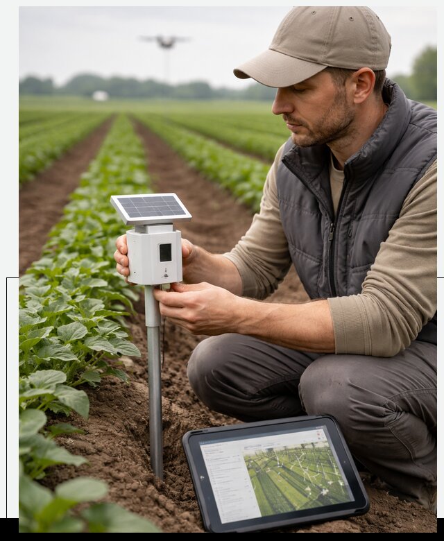 IoT мониторинг сельскохозяйственных полей и контроля в Набережных Челнах