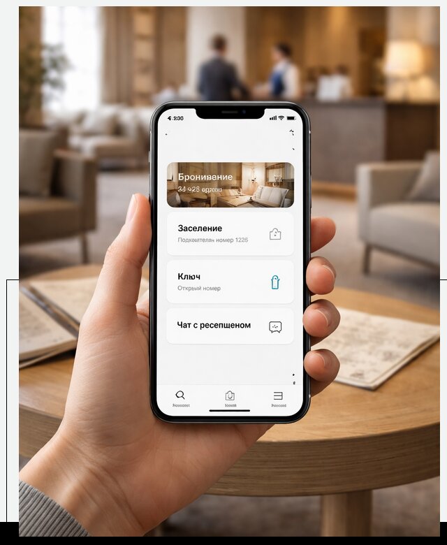 Мобильное приложение для гостей отеля в Набережных Челнах, управление сервисом